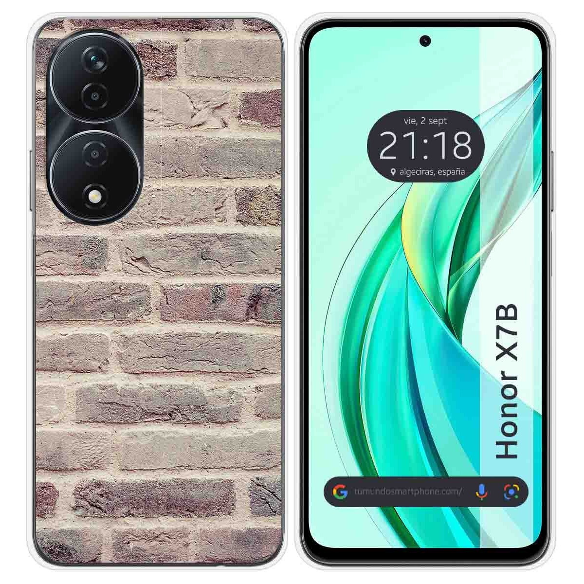 Funda Silicona para Huawei Honor X7b diseño Ladrillo 01 Dibujos