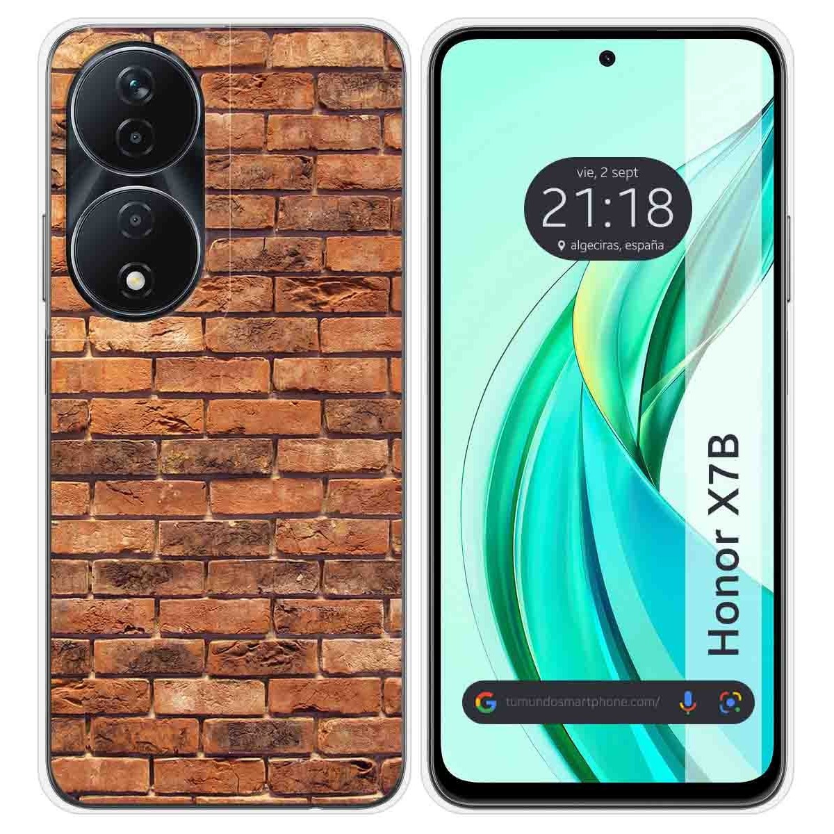 Funda Silicona para Huawei Honor X7b diseño Ladrillo 04 Dibujos