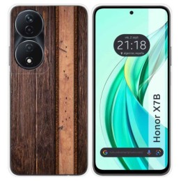 Funda Silicona para Huawei Honor X7b diseño Madera 05 Dibujos