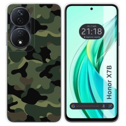 Funda Silicona para Huawei Honor X7b diseño Camuflaje Dibujos
