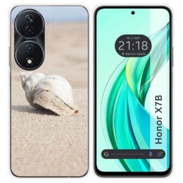 Funda Silicona para Huawei Honor X7b diseño Concha Dibujos
