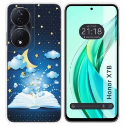 Funda Silicona para Huawei Honor X7b diseño Libro Cuentos Dibujos