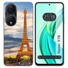 Funda Silicona para Huawei Honor X7b diseño Paris Dibujos