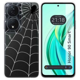 Funda Silicona Transparente para Huawei Honor 90 Smart 5G diseño Araña Dibujos