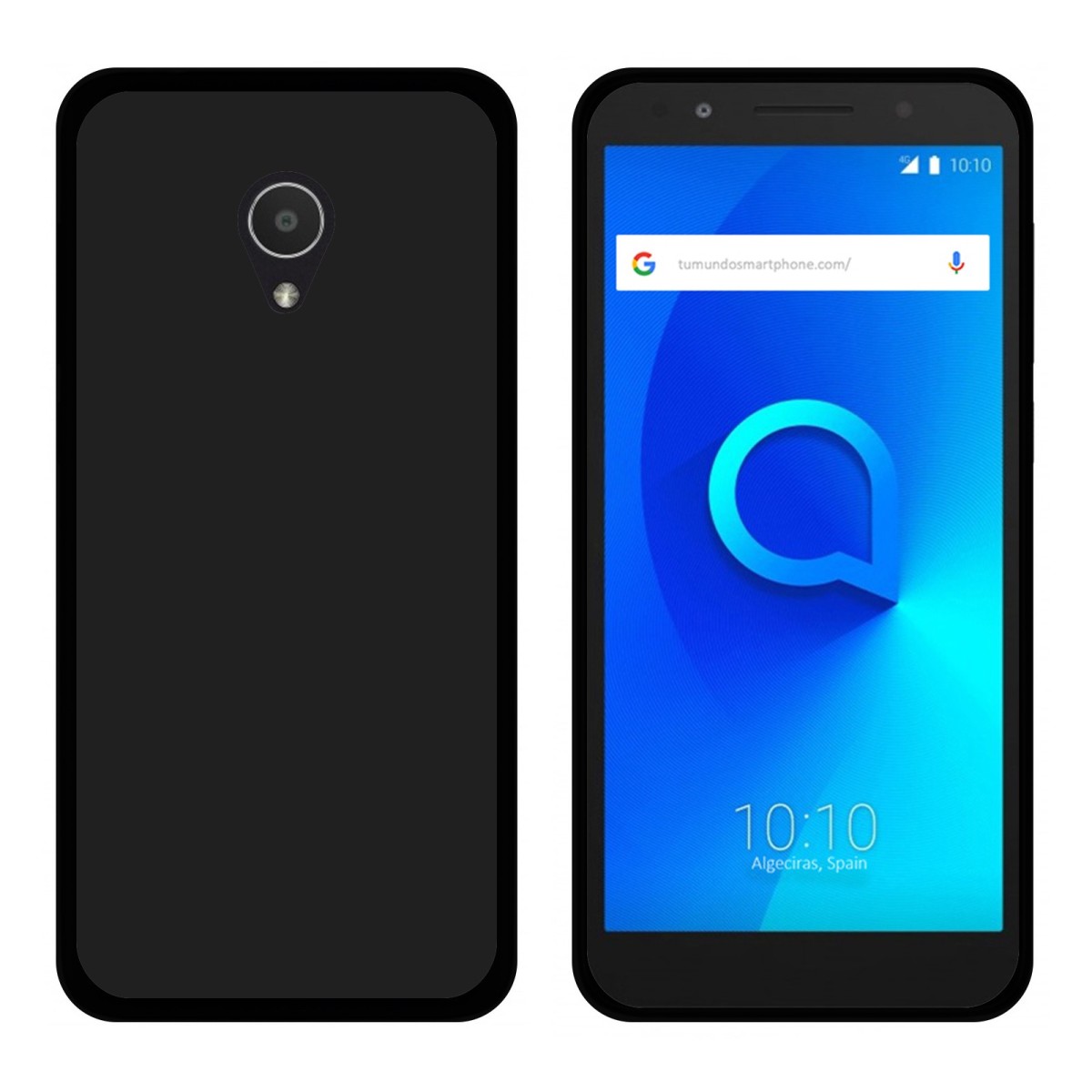 Funda Gel Tpu para Alcatel 1X Color Negra