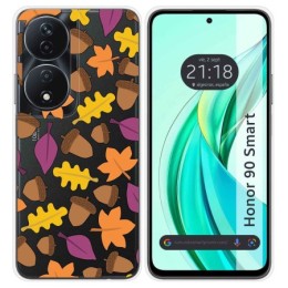 Funda Silicona Transparente para Huawei Honor 90 Smart 5G diseño Otoño Dibujos