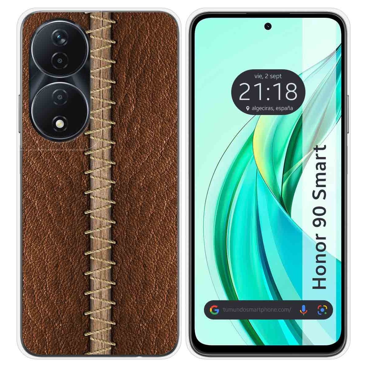 Funda Silicona para Huawei Honor 90 Smart 5G diseño Cuero 01 Dibujos