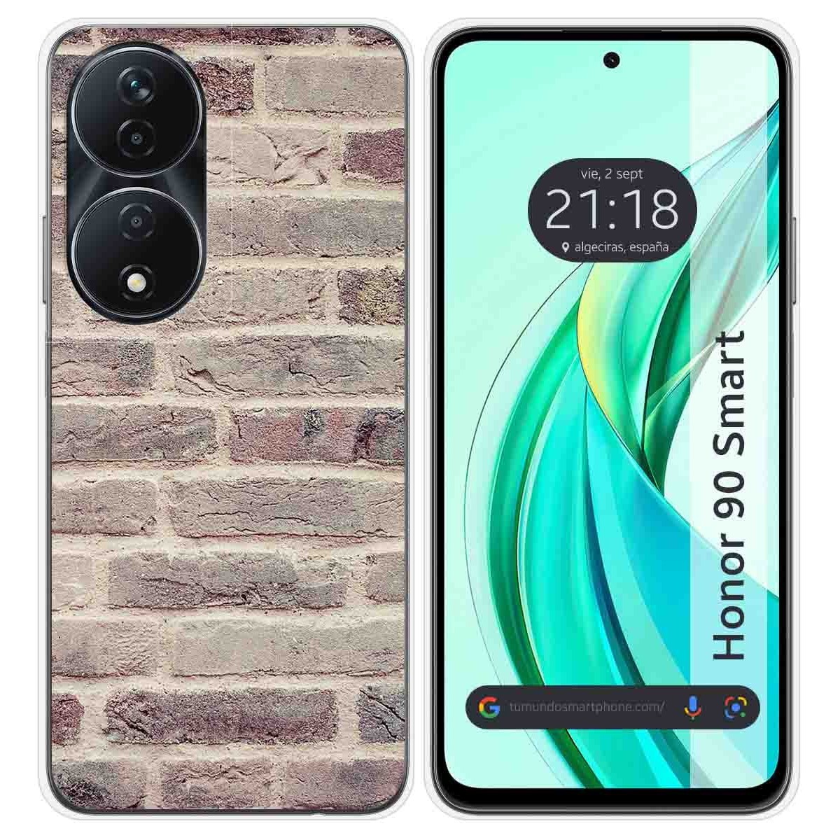Funda Silicona para Huawei Honor 90 Smart 5G diseño Ladrillo 01 Dibujos