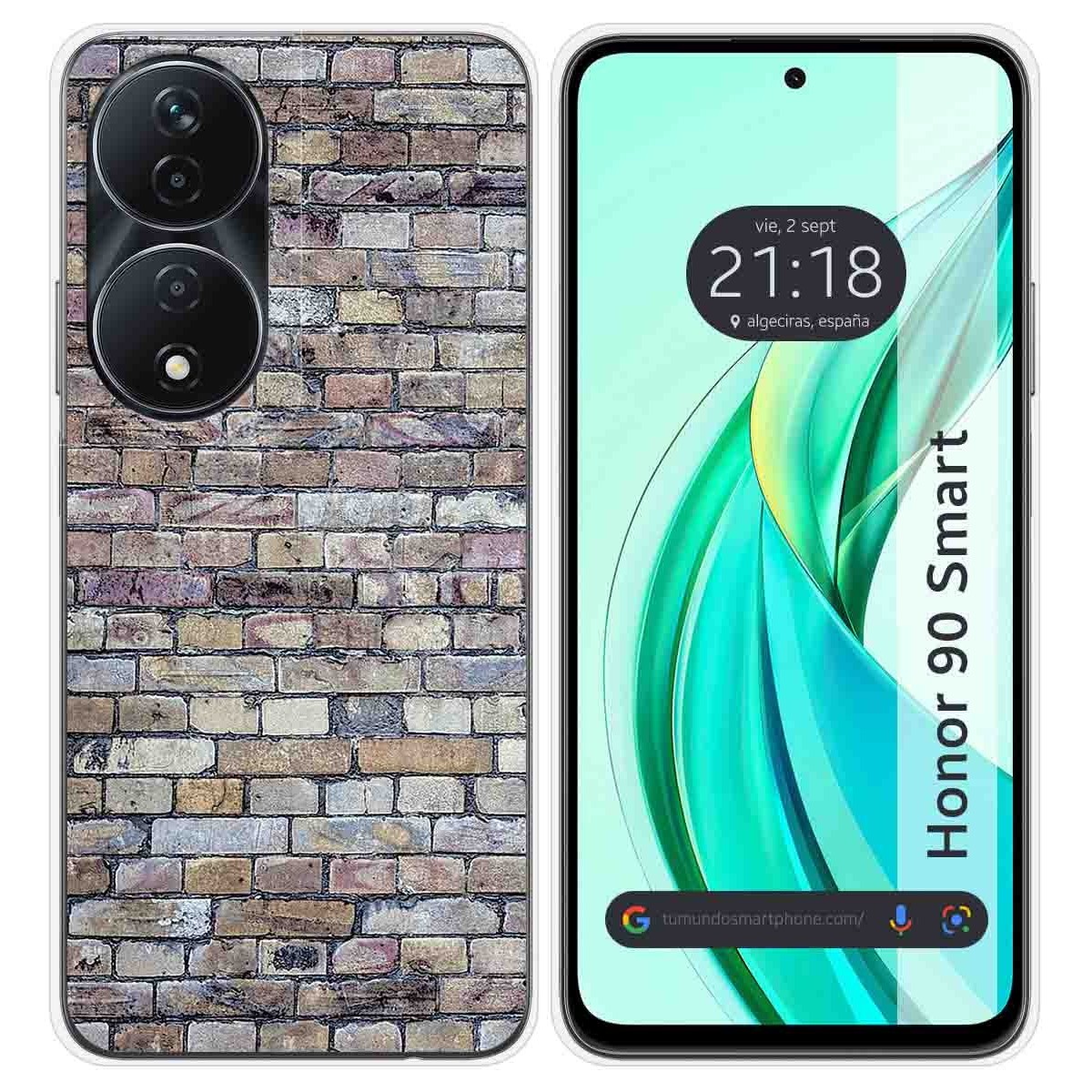 Funda Silicona para Huawei Honor 90 Smart 5G diseño Ladrillo 02 Dibujos