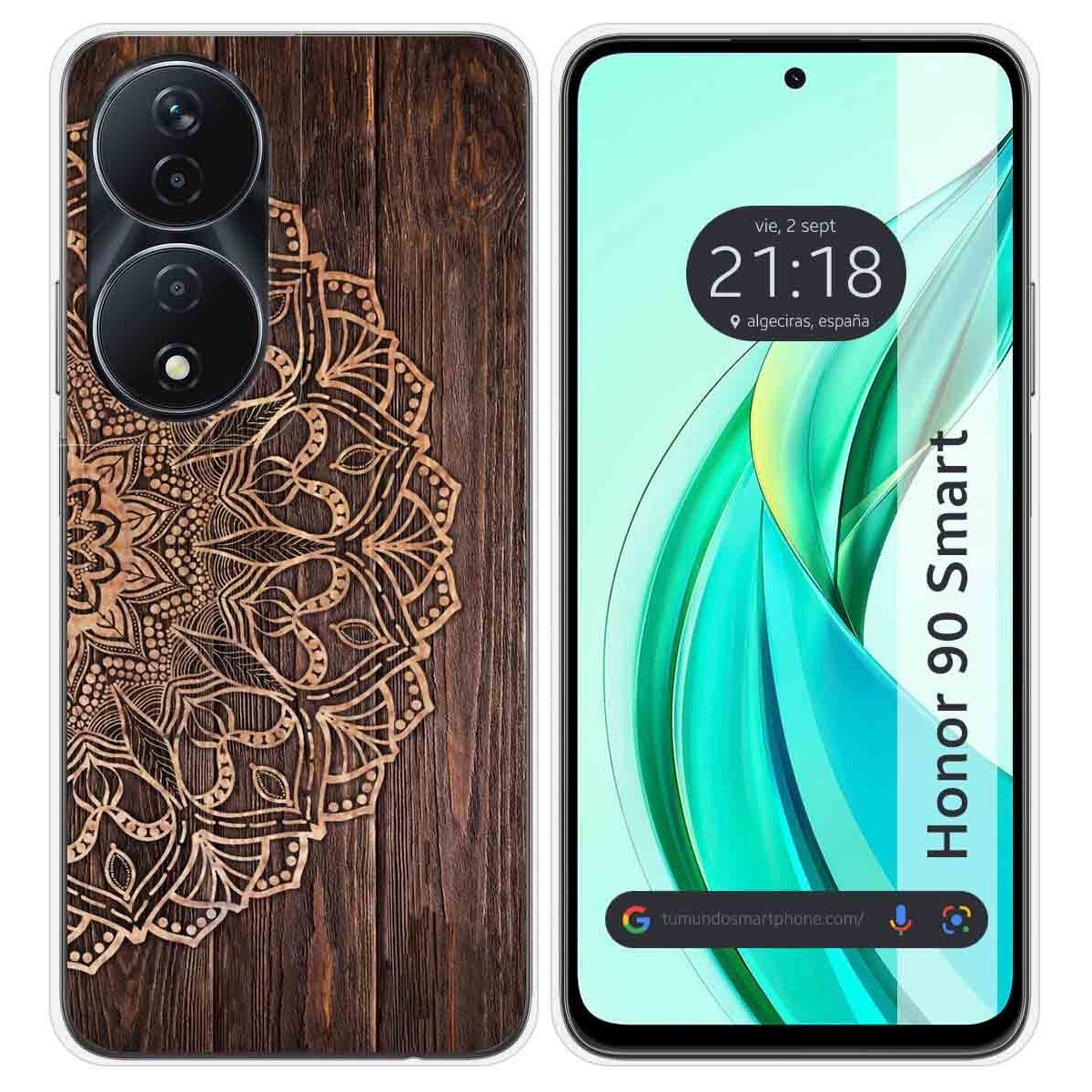 Funda Silicona para Huawei Honor 90 Smart 5G diseño Madera 06 Dibujos