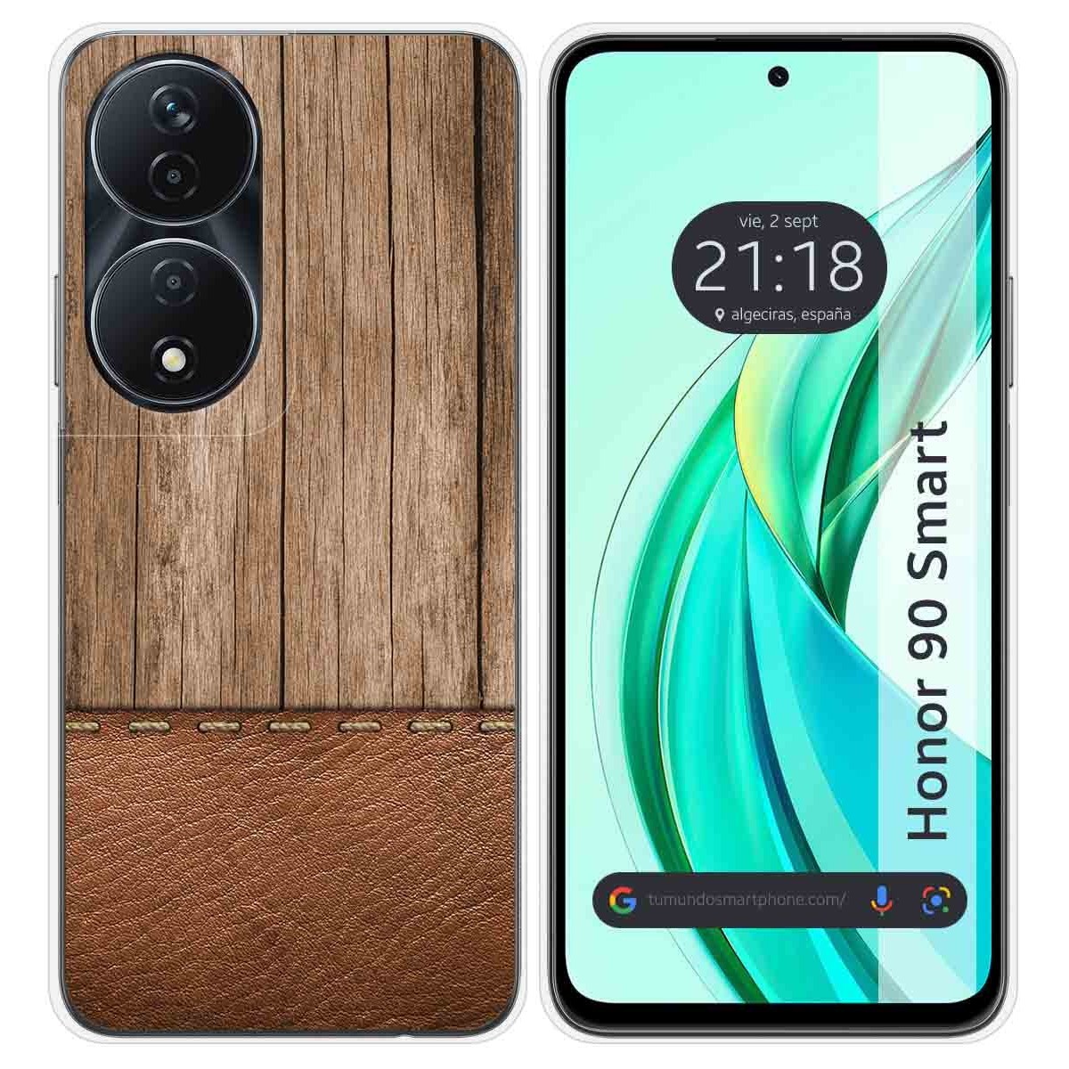 Funda Silicona para Huawei Honor 90 Smart 5G diseño Madera 09 Dibujos