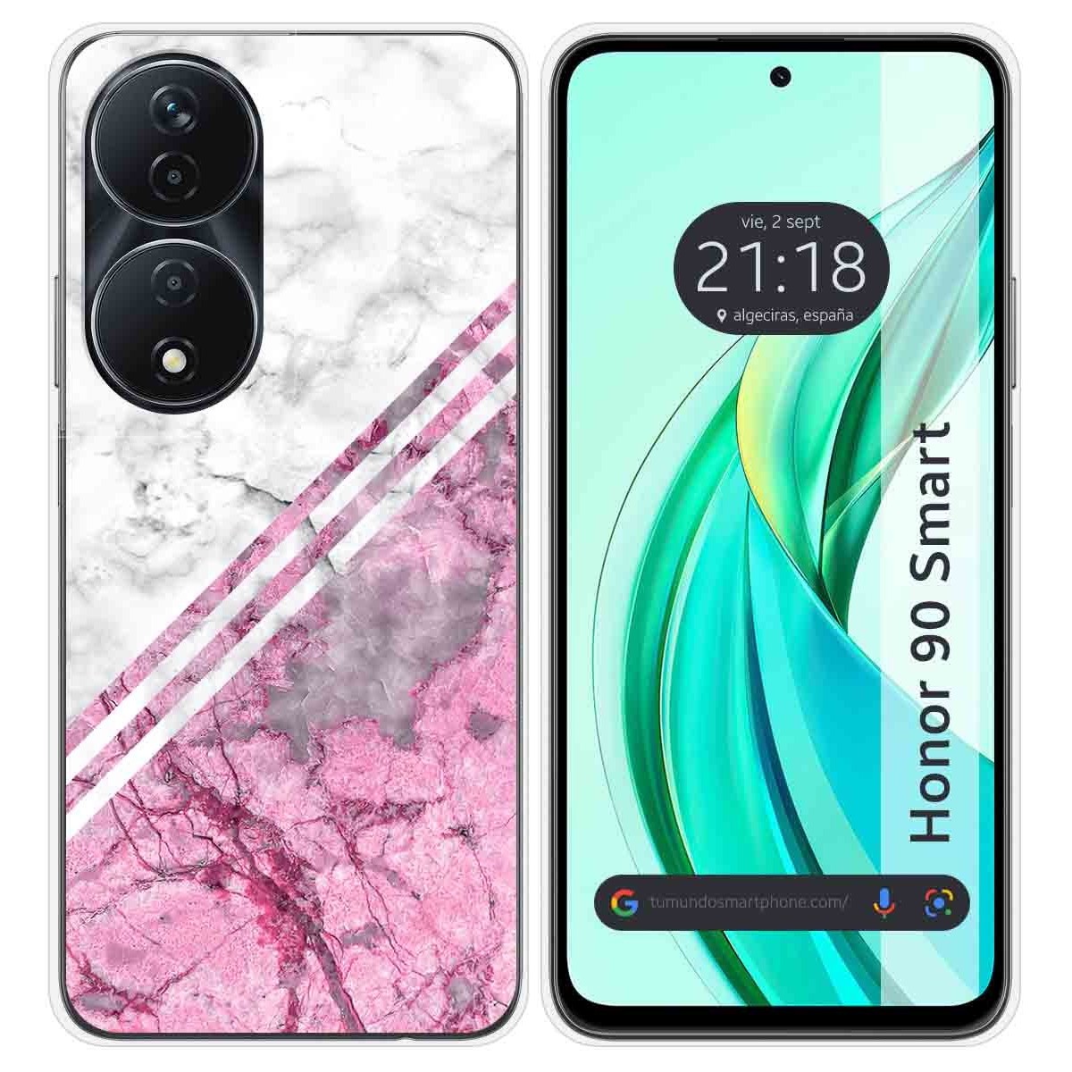 Funda Silicona para Huawei Honor 90 Smart 5G diseño Mármol 03 Dibujos