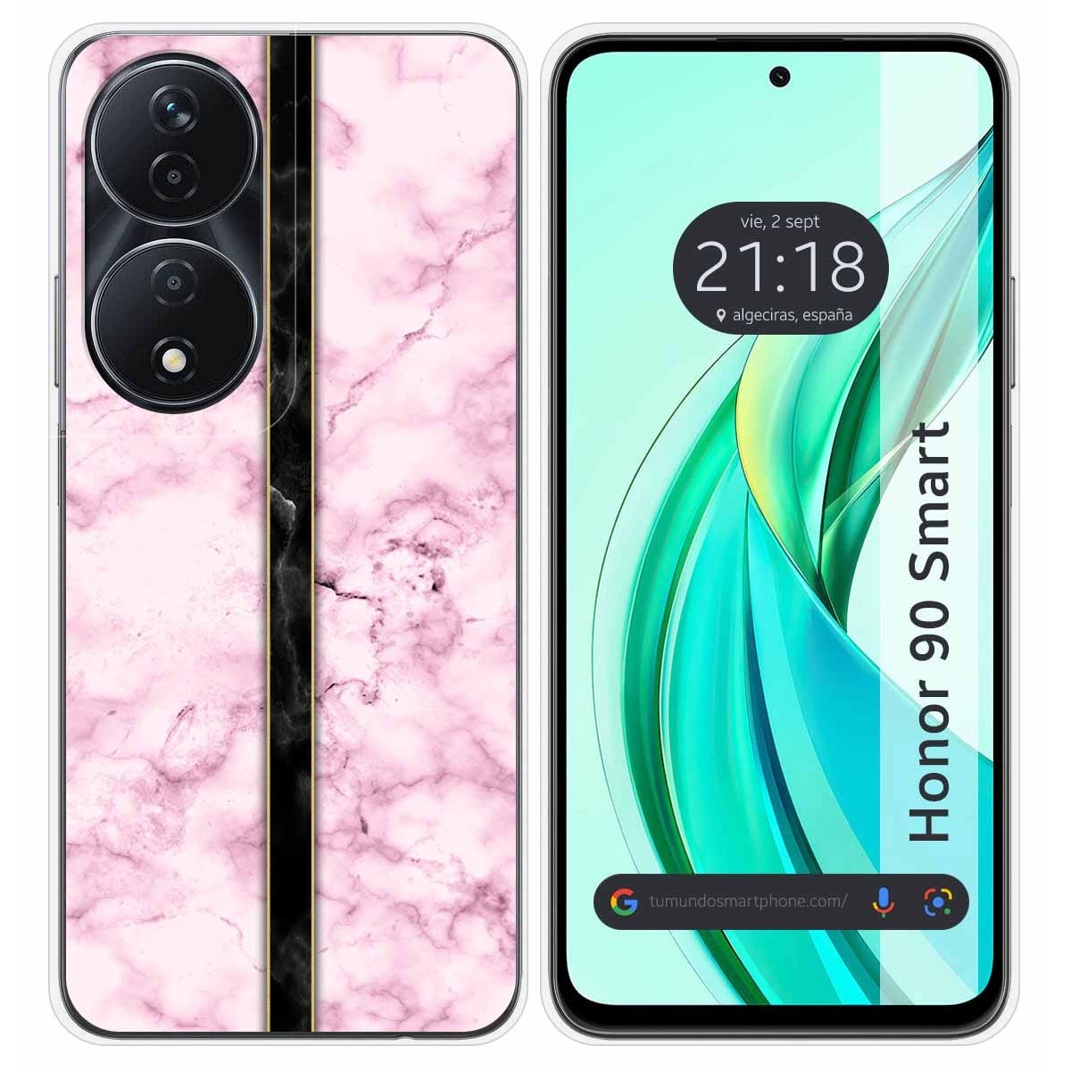 Funda Silicona para Huawei Honor 90 Smart 5G diseño Mármol 04 Dibujos