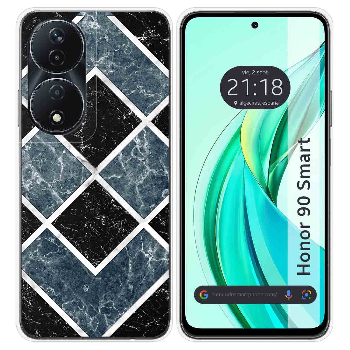 Funda Silicona para Huawei Honor 90 Smart 5G diseño Mármol 06 Dibujos