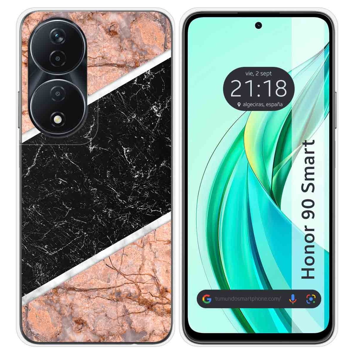 Funda Silicona para Huawei Honor 90 Smart 5G diseño Mármol 07 Dibujos