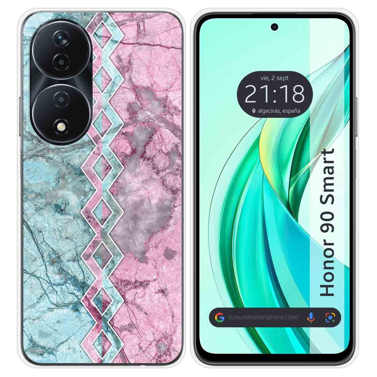 Funda Silicona para Huawei Honor 90 Smart 5G diseño Mármol 08 Dibujos