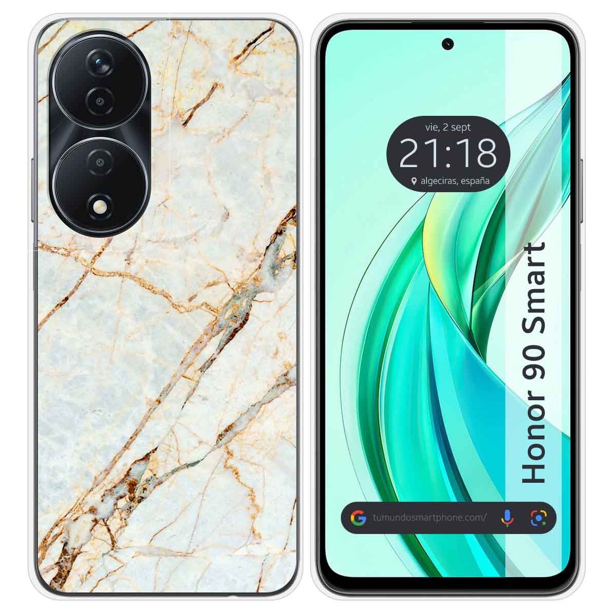 Funda Silicona para Huawei Honor 90 Smart 5G diseño Mármol 13 Dibujos