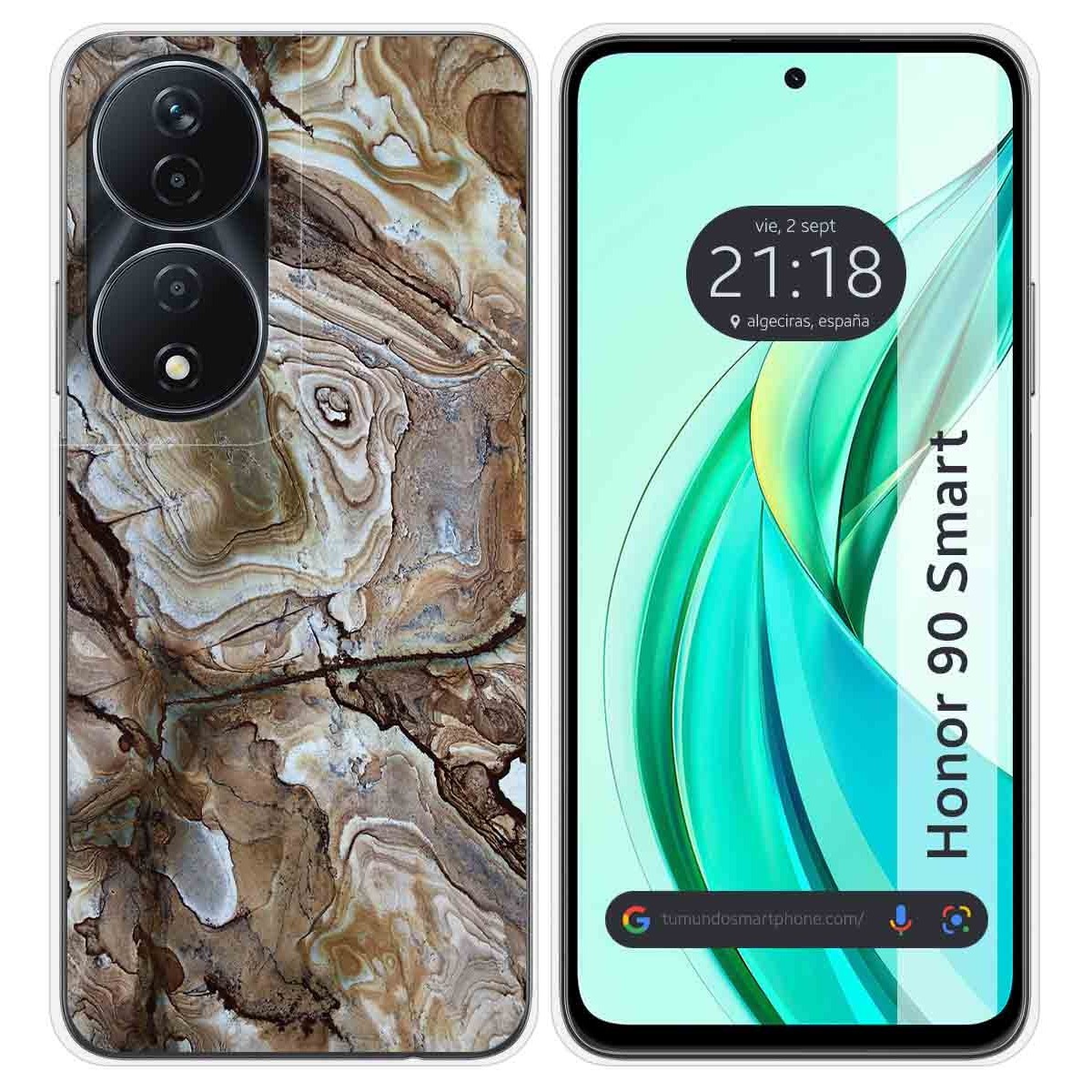 Funda Silicona para Huawei Honor 90 Smart 5G diseño Mármol 14 Dibujos