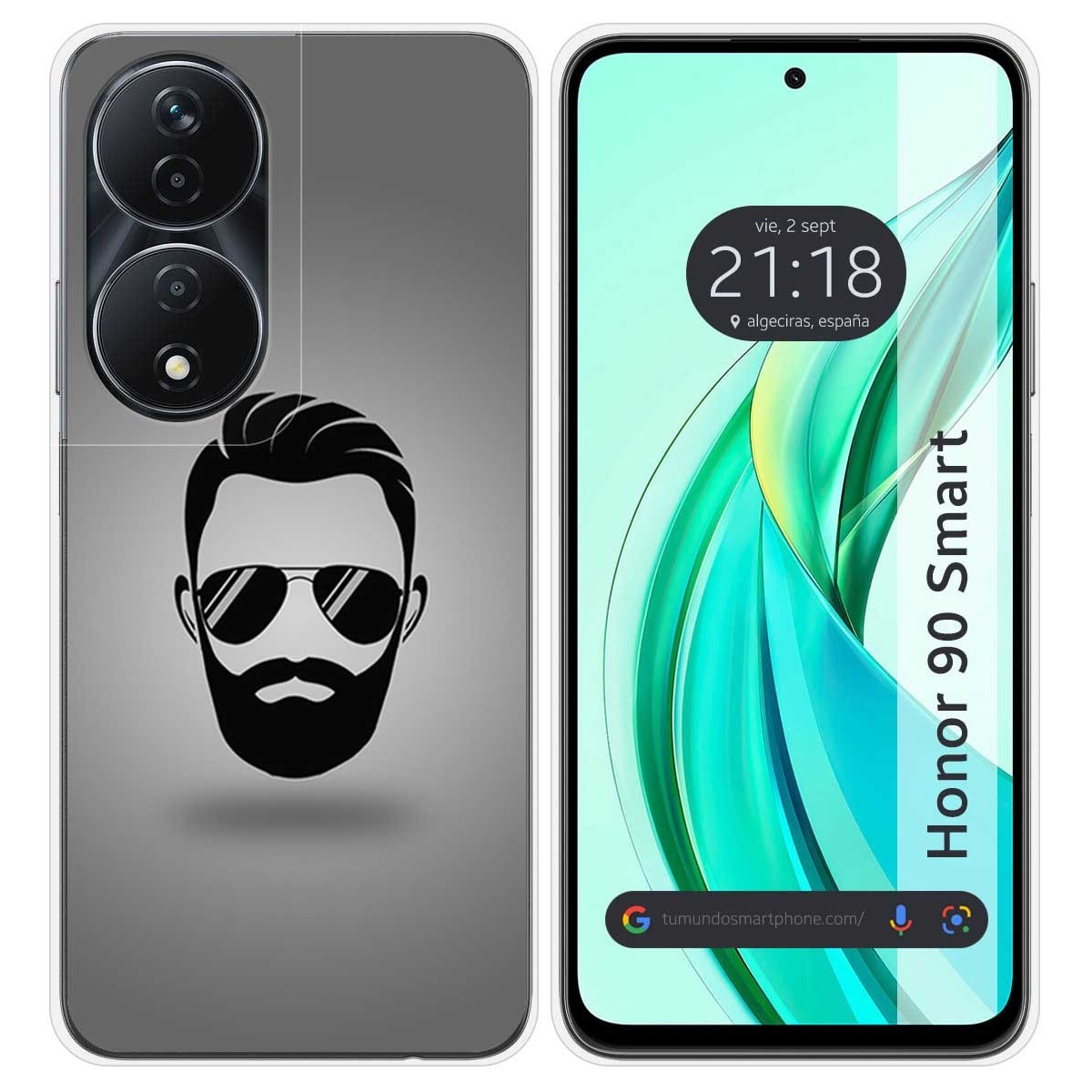 Funda Silicona para Huawei Honor 90 Smart 5G diseño Barba Dibujos