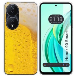Funda Silicona para Huawei Honor 90 Smart 5G diseño Cerveza Dibujos