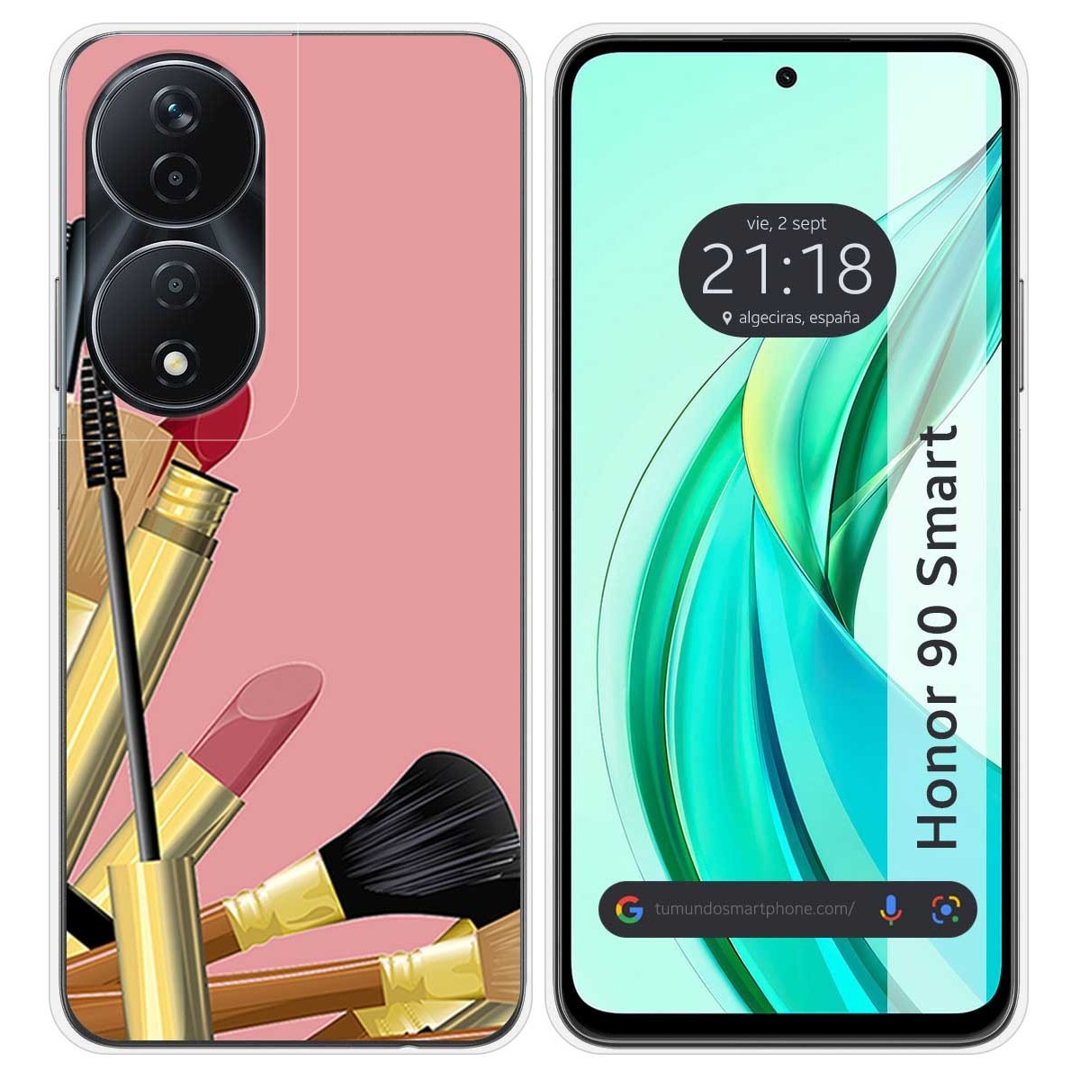 Funda Silicona para Huawei Honor 90 Smart 5G diseño Brochas Dibujos