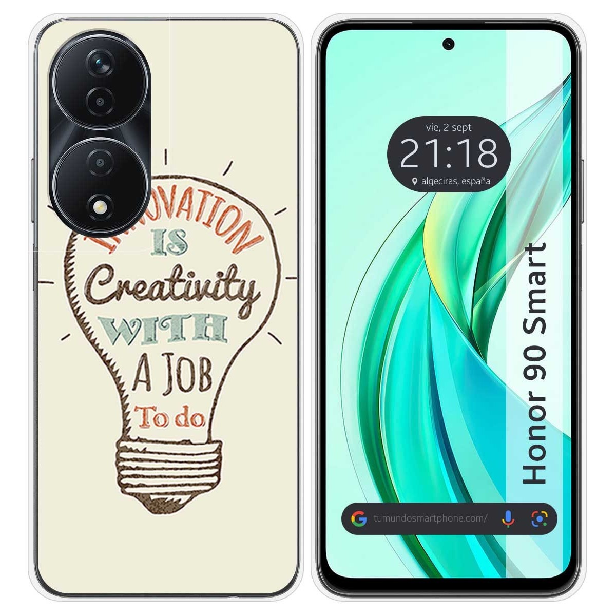 Funda Silicona para Huawei Honor 90 Smart 5G diseño Creativity Dibujos