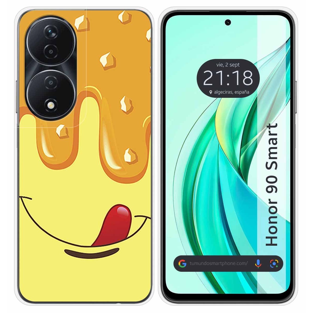 Funda Silicona para Huawei Honor 90 Smart 5G diseño Helado Vainilla Dibujos