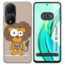 Funda Silicona para Huawei Honor 90 Smart 5G diseño Leon Dibujos