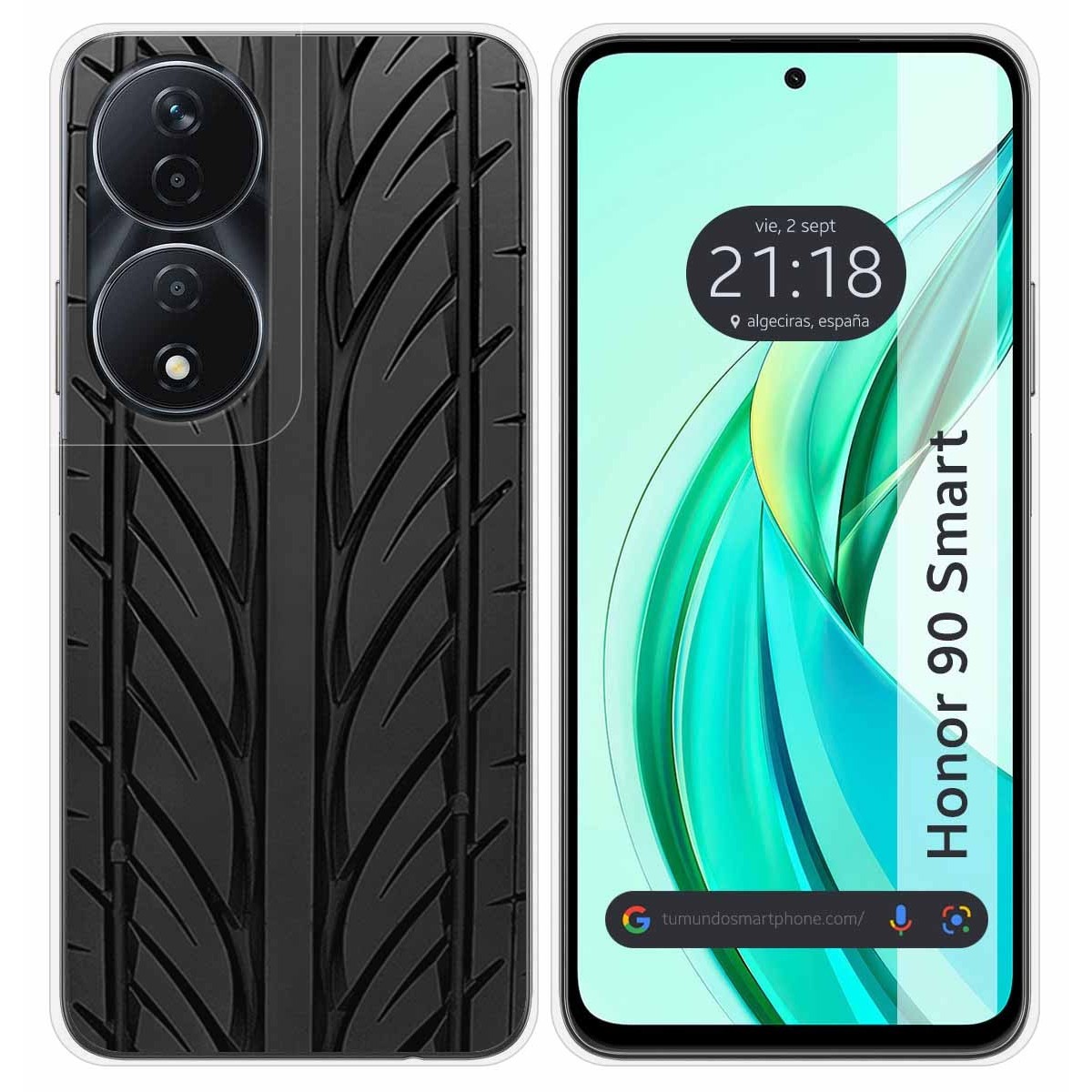 Funda Silicona para Huawei Honor 90 Smart 5G diseño Neumatico Dibujos