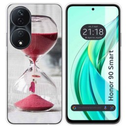 Funda Silicona para Huawei Honor 90 Smart 5G diseño Reloj Dibujos