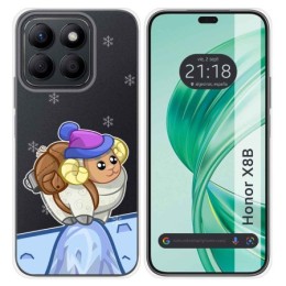 Funda Silicona Transparente para Huawei Honor X8b diseño Cabra Dibujos