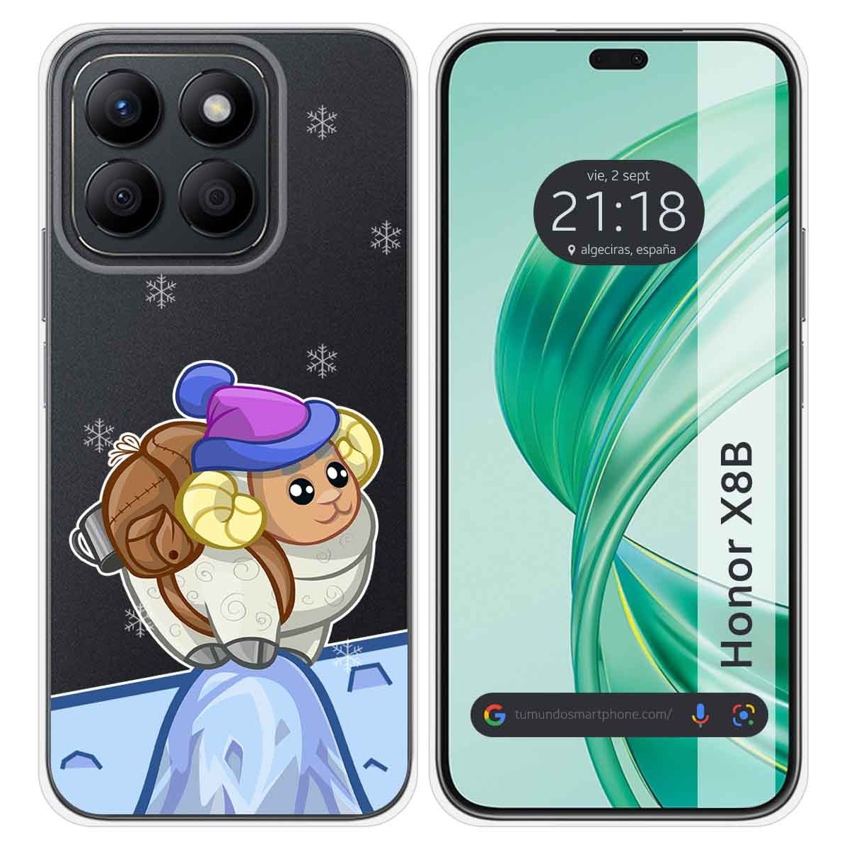 Funda Silicona Transparente para Huawei Honor X8b diseño Cabra Dibujos