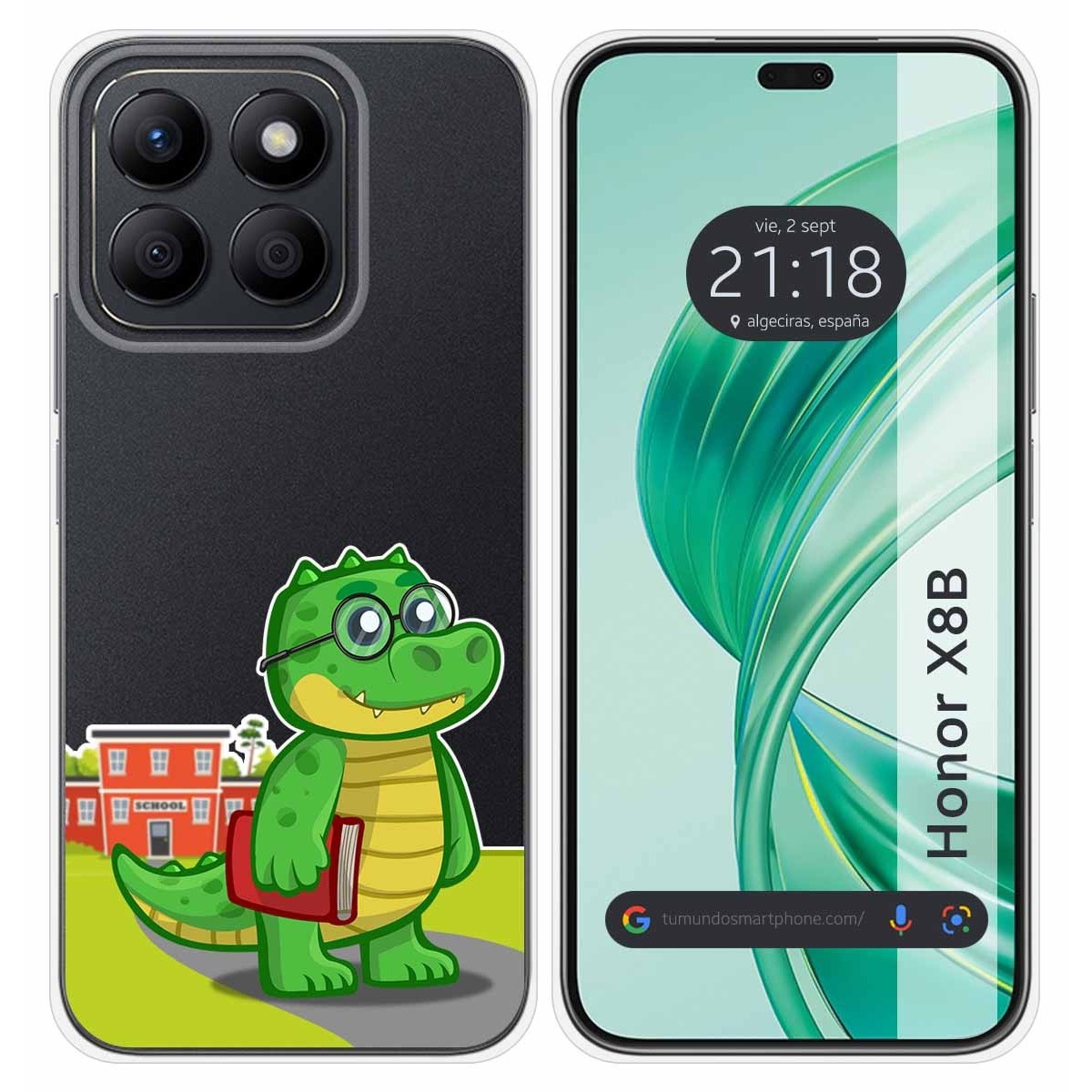 Funda Silicona Transparente para Huawei Honor X8b diseño Coco Dibujos