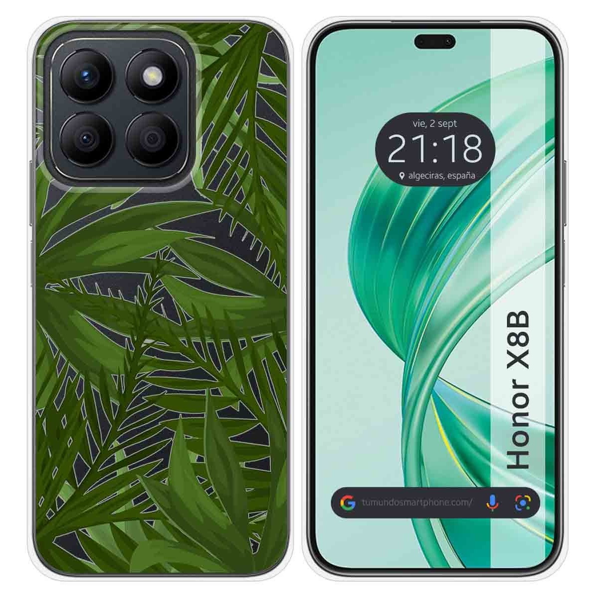 Funda Silicona Transparente para Huawei Honor X8b diseño Jungla Dibujos