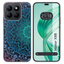 Funda Silicona Transparente para Huawei Honor X8b diseño Mandala Dibujos