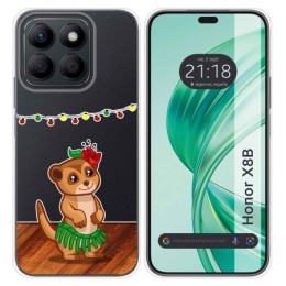 Funda Silicona Transparente para Huawei Honor X8b diseño Suricata Dibujos