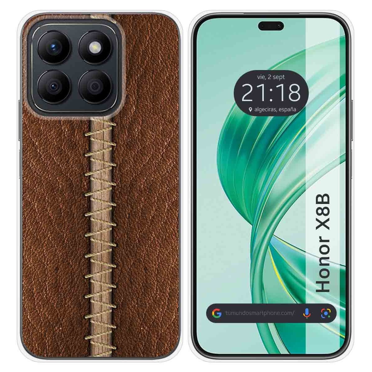 Funda Silicona para Huawei Honor X8b diseño Cuero 01 Dibujos