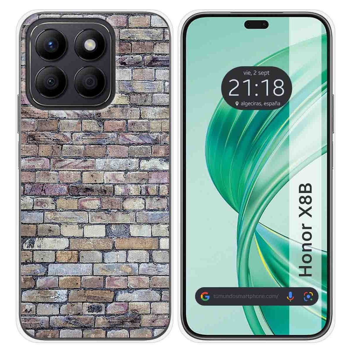 Funda Silicona para Huawei Honor X8b diseño Ladrillo 02 Dibujos