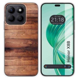 Funda Silicona para Huawei Honor X8b diseño Madera 02 Dibujos