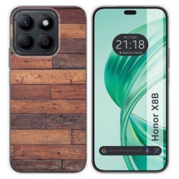 Funda Silicona para Huawei Honor X8b diseño Madera 03 Dibujos
