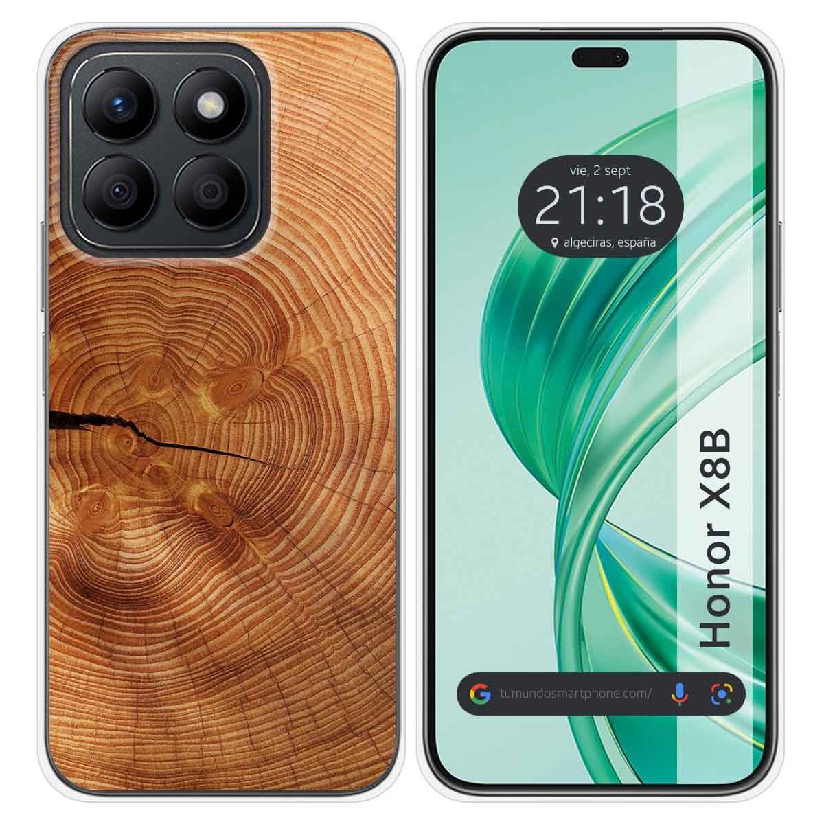 Funda Silicona para Huawei Honor X8b diseño Madera 04 Dibujos