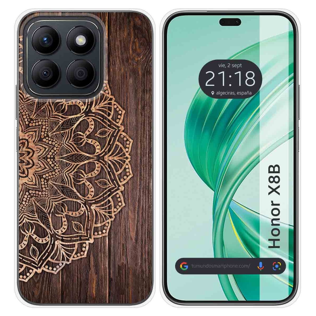 Funda Silicona para Huawei Honor X8b diseño Madera 06 Dibujos