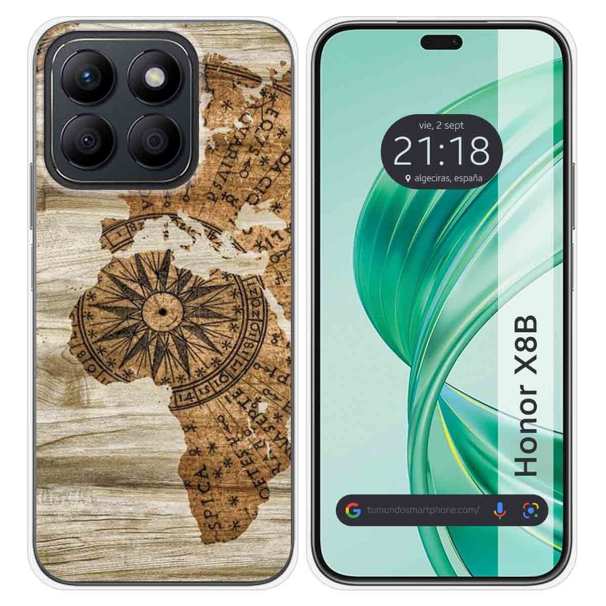 Funda Silicona para Huawei Honor X8b diseño Madera 07 Dibujos