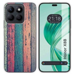 Funda Silicona para Huawei Honor X8b diseño Madera 10 Dibujos