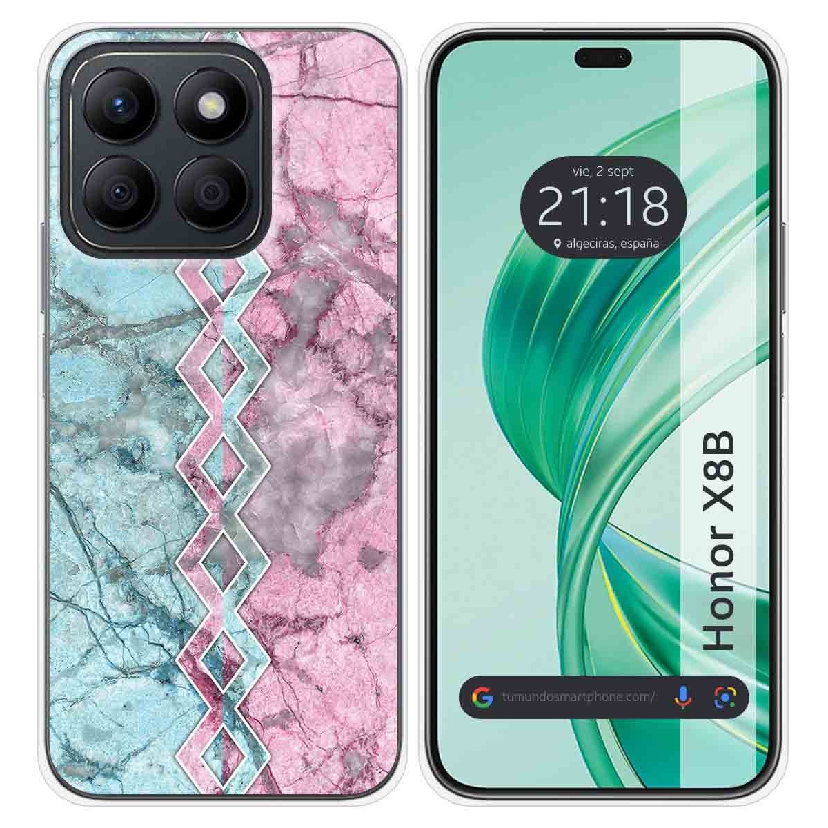 Funda Silicona para Huawei Honor X8b diseño Mármol 08 Dibujos