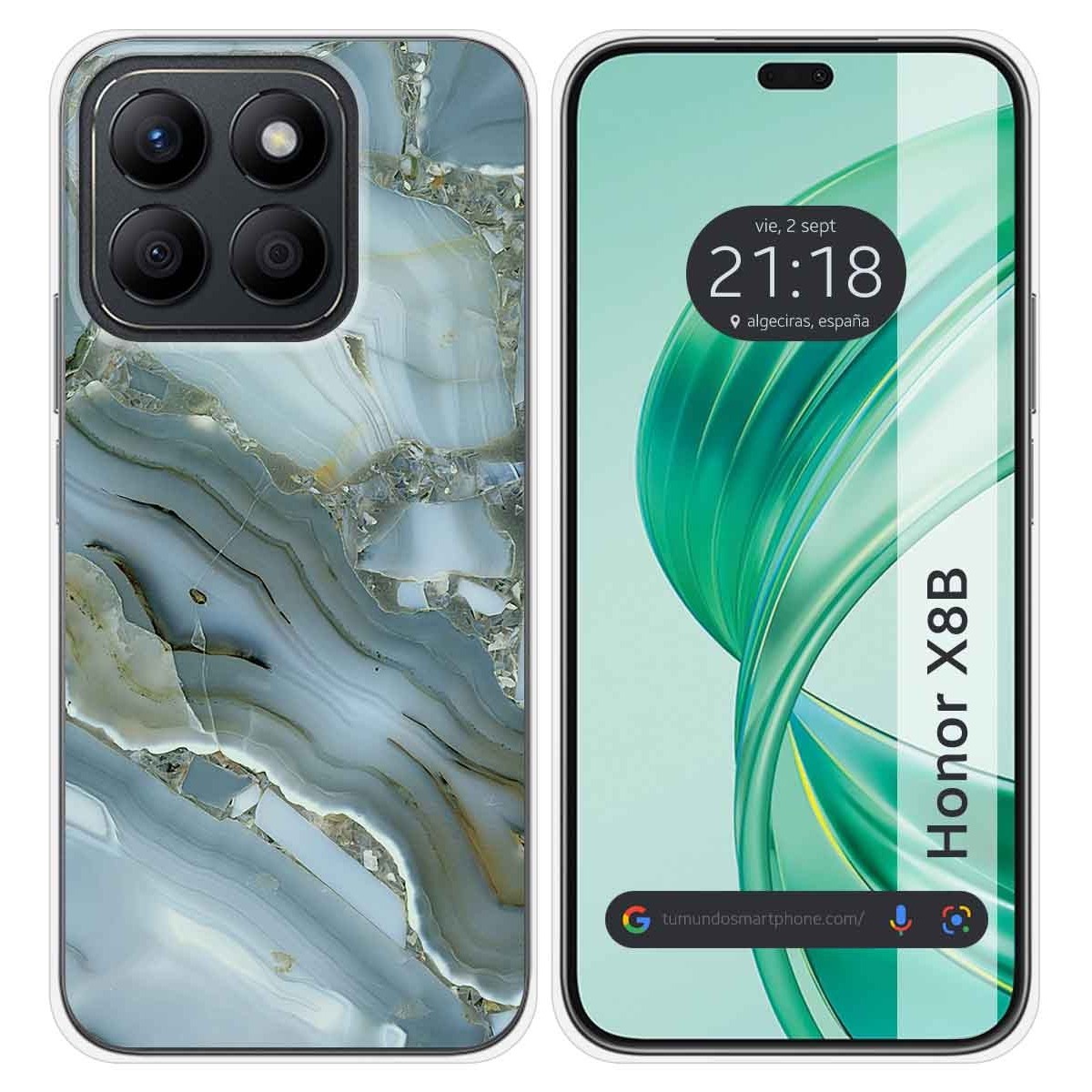 Funda Silicona para Huawei Honor X8b diseño Mármol 09 Dibujos