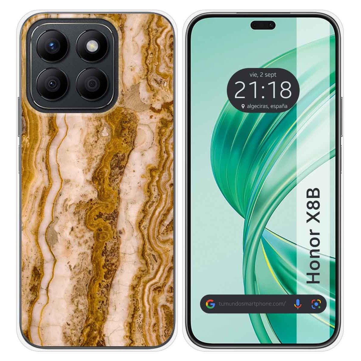 Funda Silicona para Huawei Honor X8b diseño Mármol 10 Dibujos