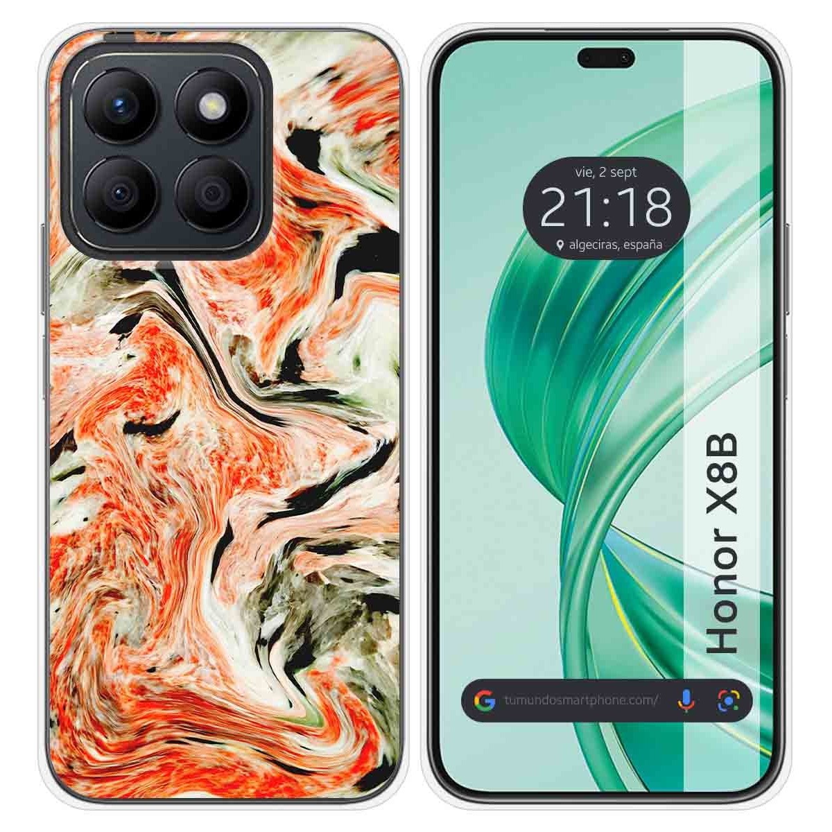 Funda Silicona para Huawei Honor X8b diseño Mármol 12 Dibujos