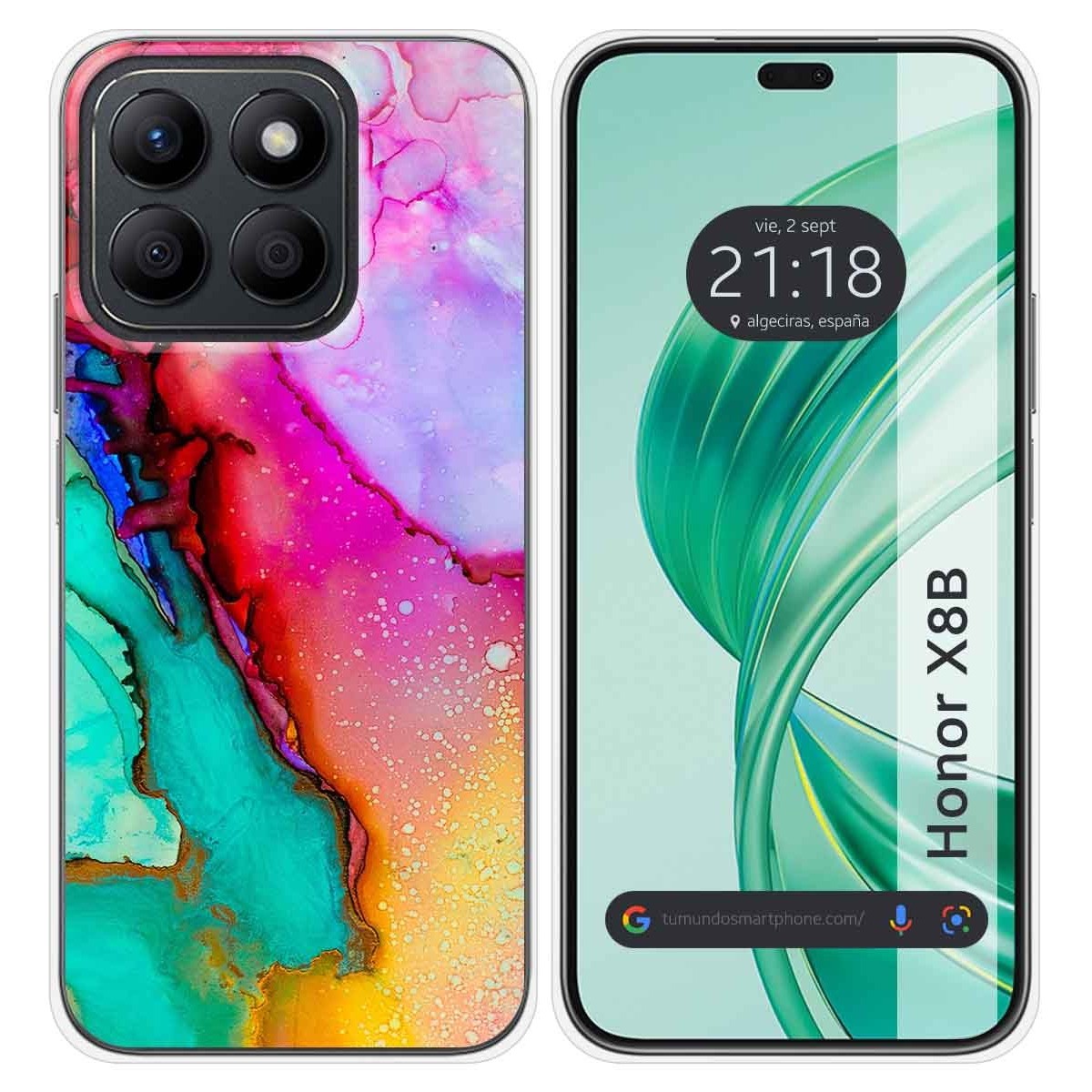 Funda Silicona para Huawei Honor X8b diseño Mármol 15 Dibujos