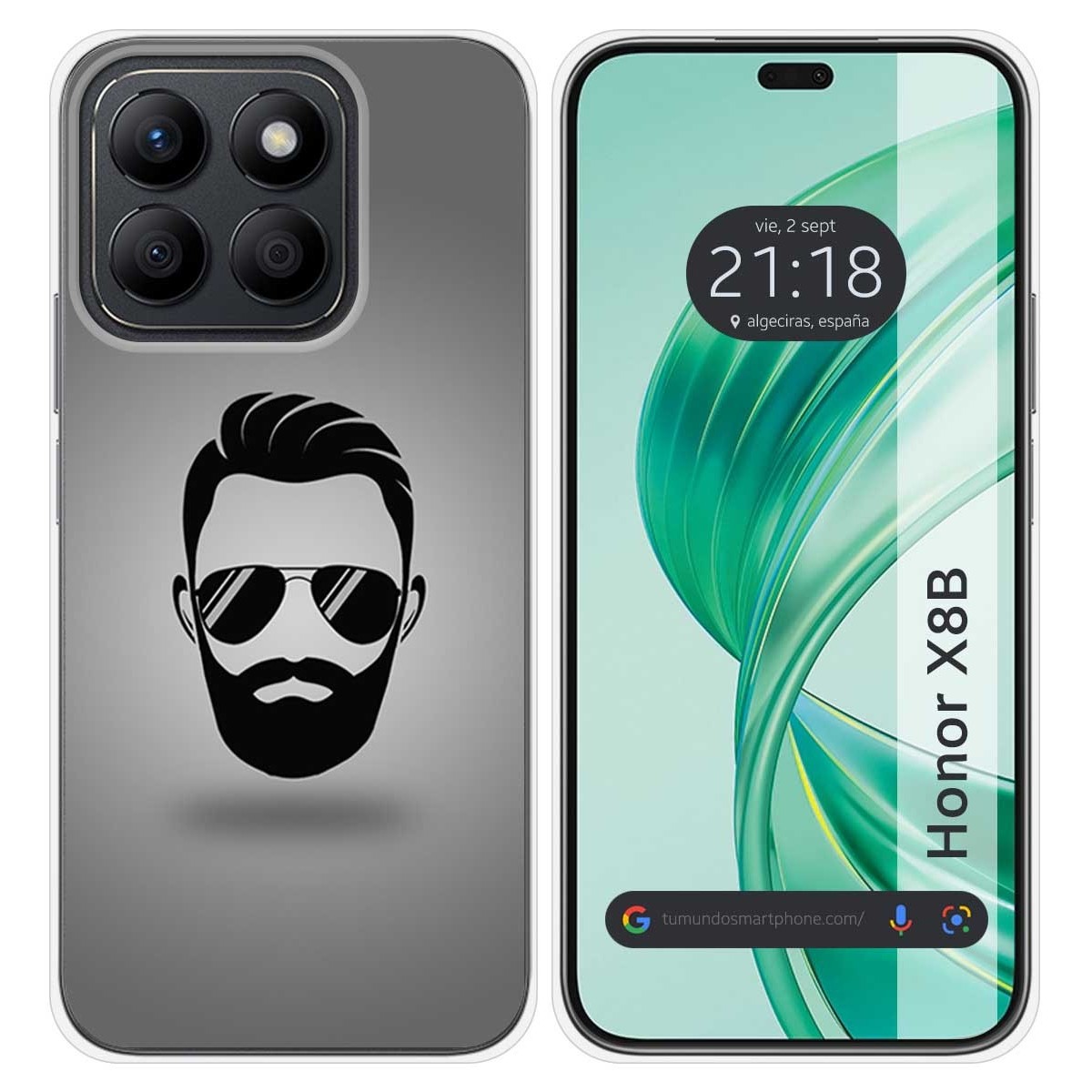 Funda Silicona para Huawei Honor X8b diseño Barba Dibujos